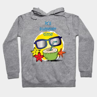 Summer time vector banner design Hoodie